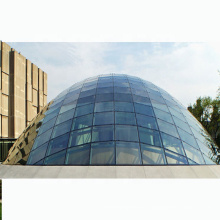 Estructura de espacio de acero prefabricado Estructura de vidrio Construcción de techo de domo